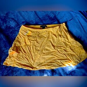 Pure yellow skirt never used outside before